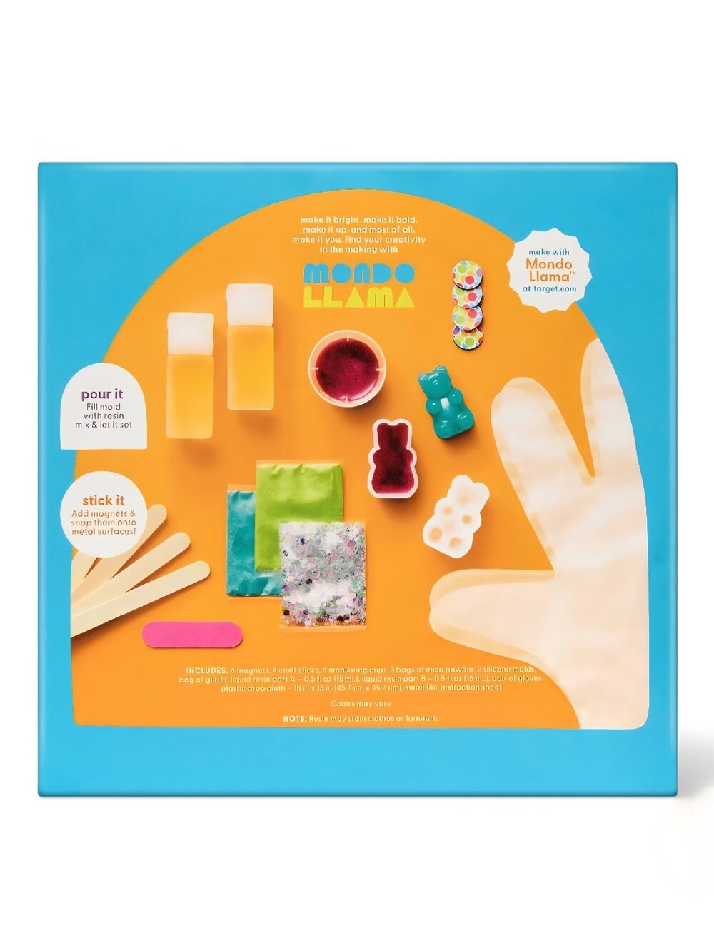 NEW Mondo Llama Resin Bear Magnet Craft Kit - DIY - Picture 2 of 6